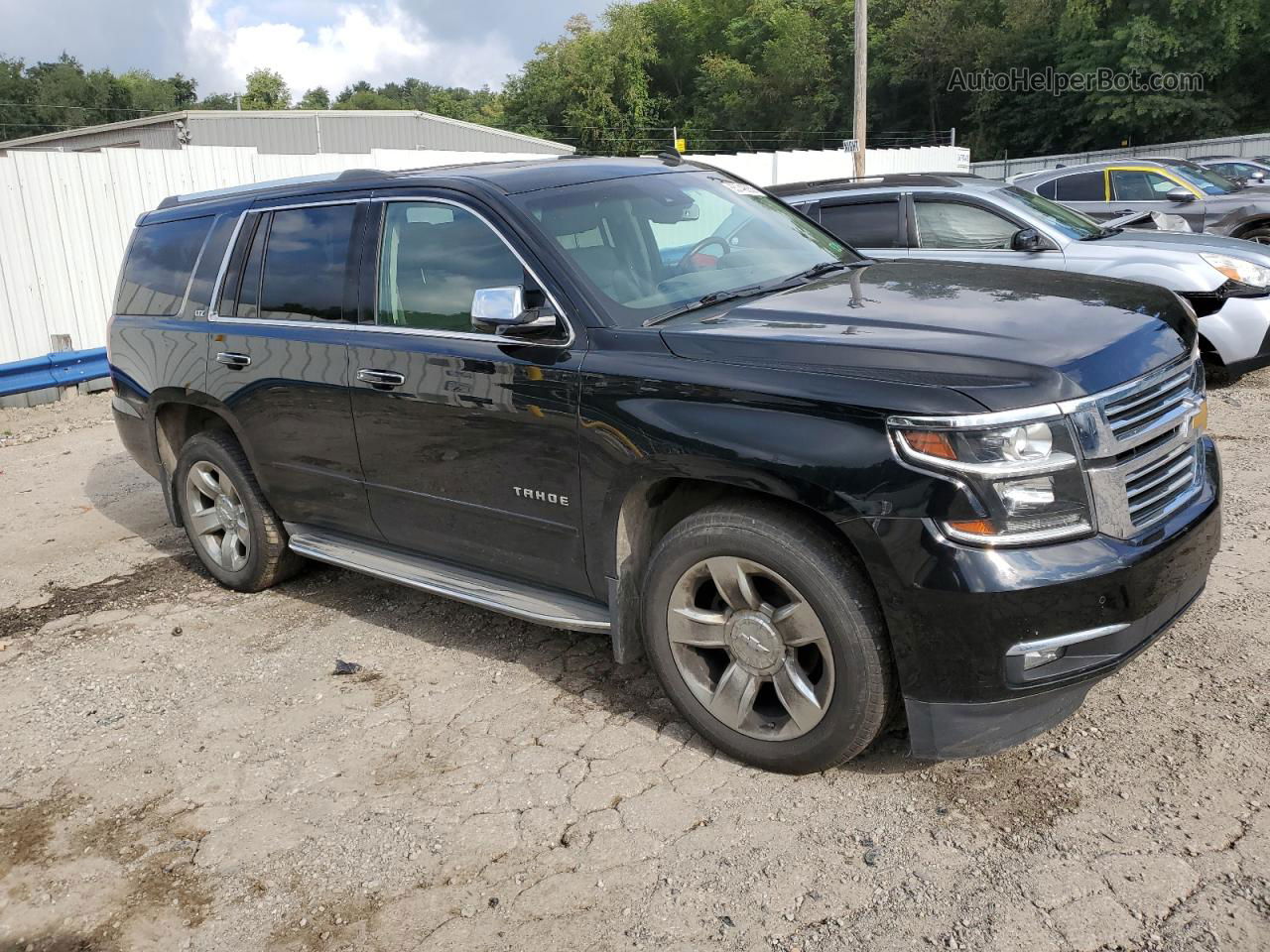 2015 Chevrolet Tahoe K1500 Ltz Black vin: 1GNSKCKC4FR103042