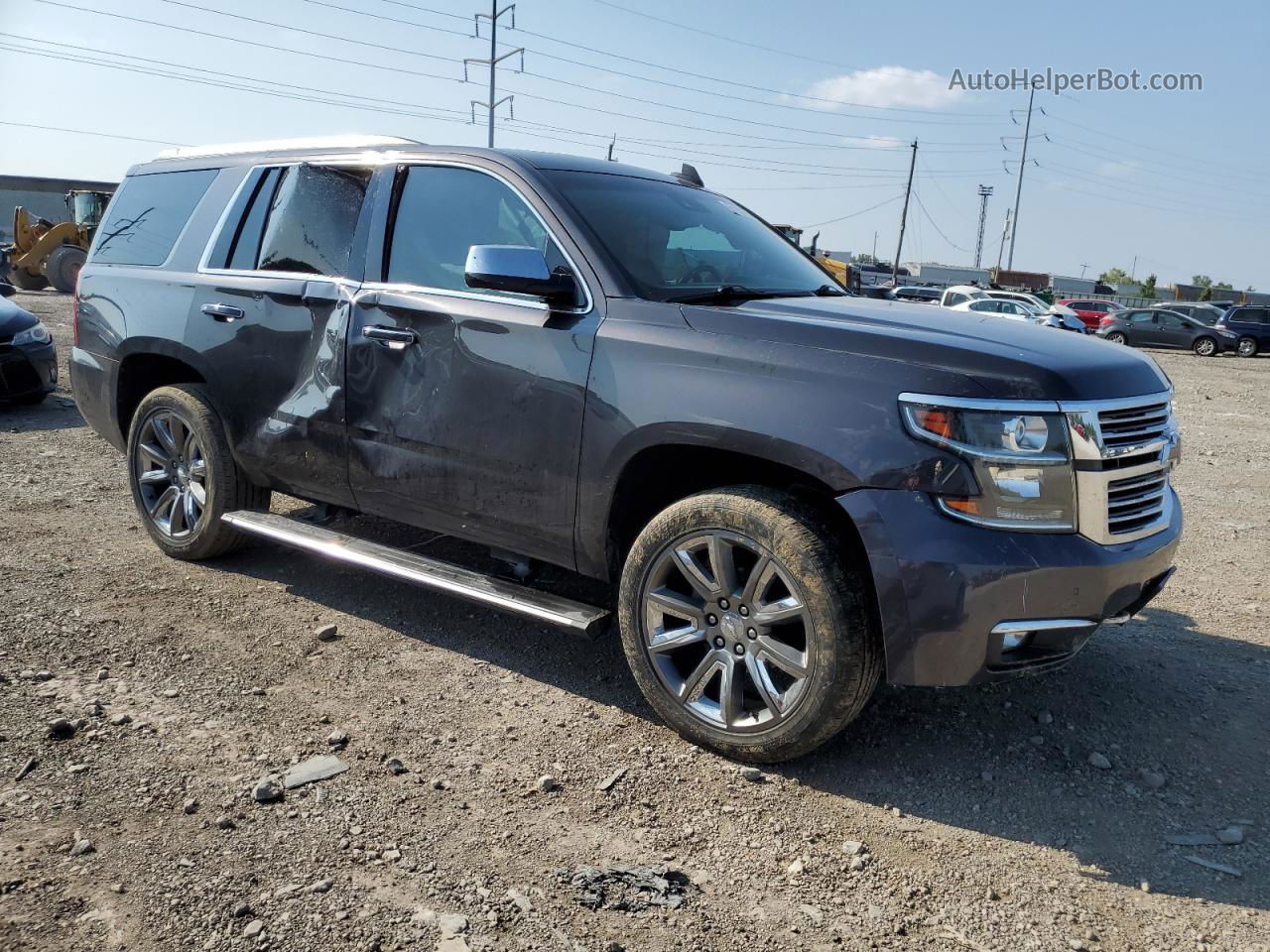 2015 Chevrolet Tahoe K1500 Ltz Gray vin: 1GNSKCKC4FR637724