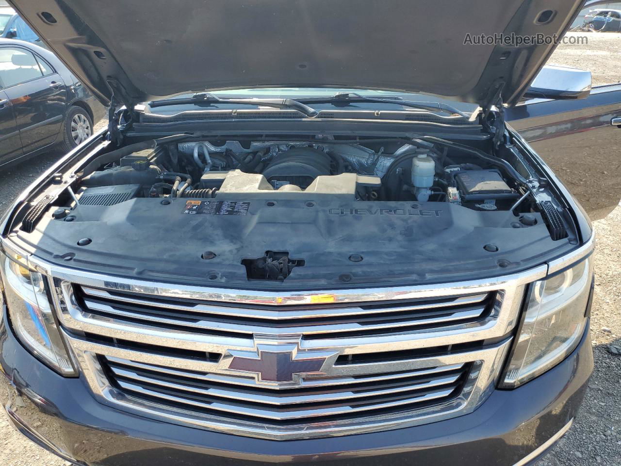 2015 Chevrolet Tahoe K1500 Ltz Gray vin: 1GNSKCKC4FR637724