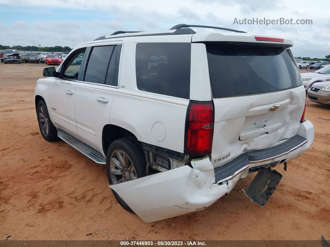 2015 Chevrolet Tahoe Ltz White vin: 1GNSKCKC5FR175738