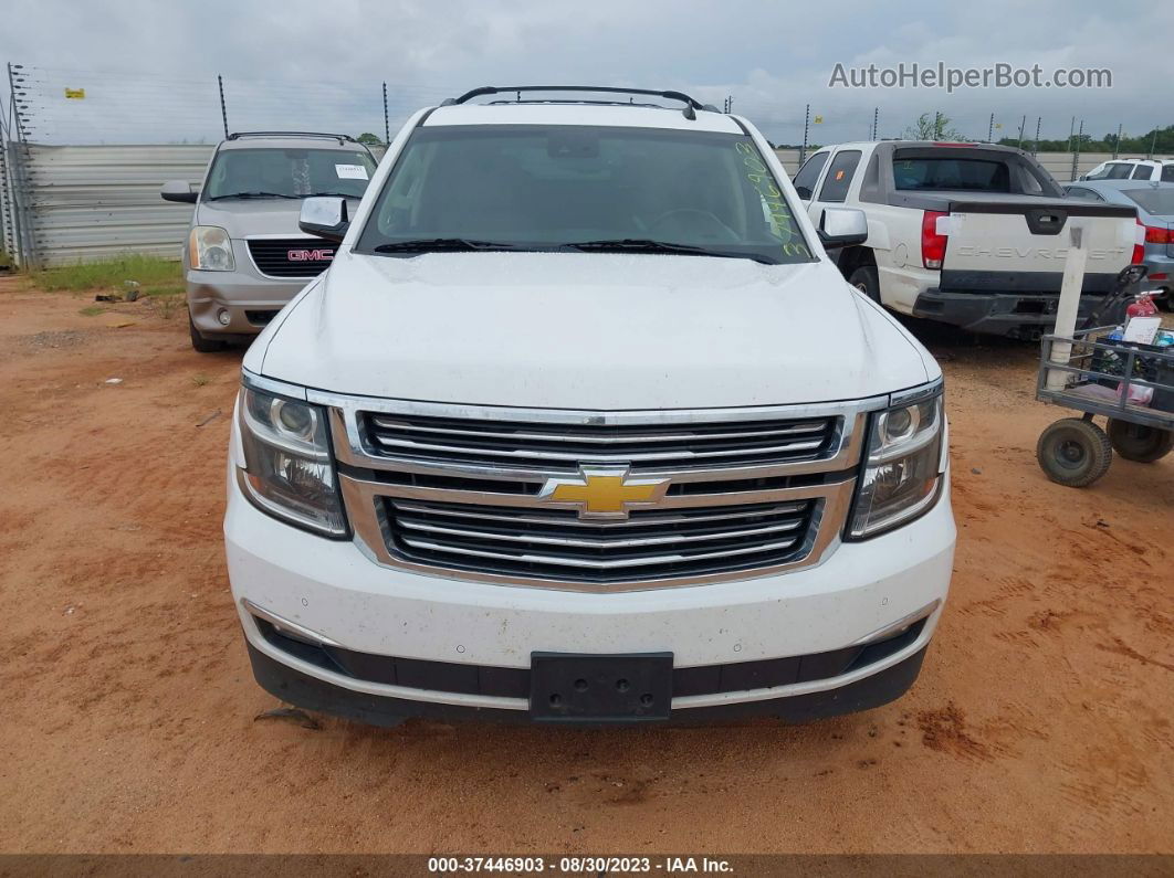 2015 Chevrolet Tahoe Ltz White vin: 1GNSKCKC5FR175738