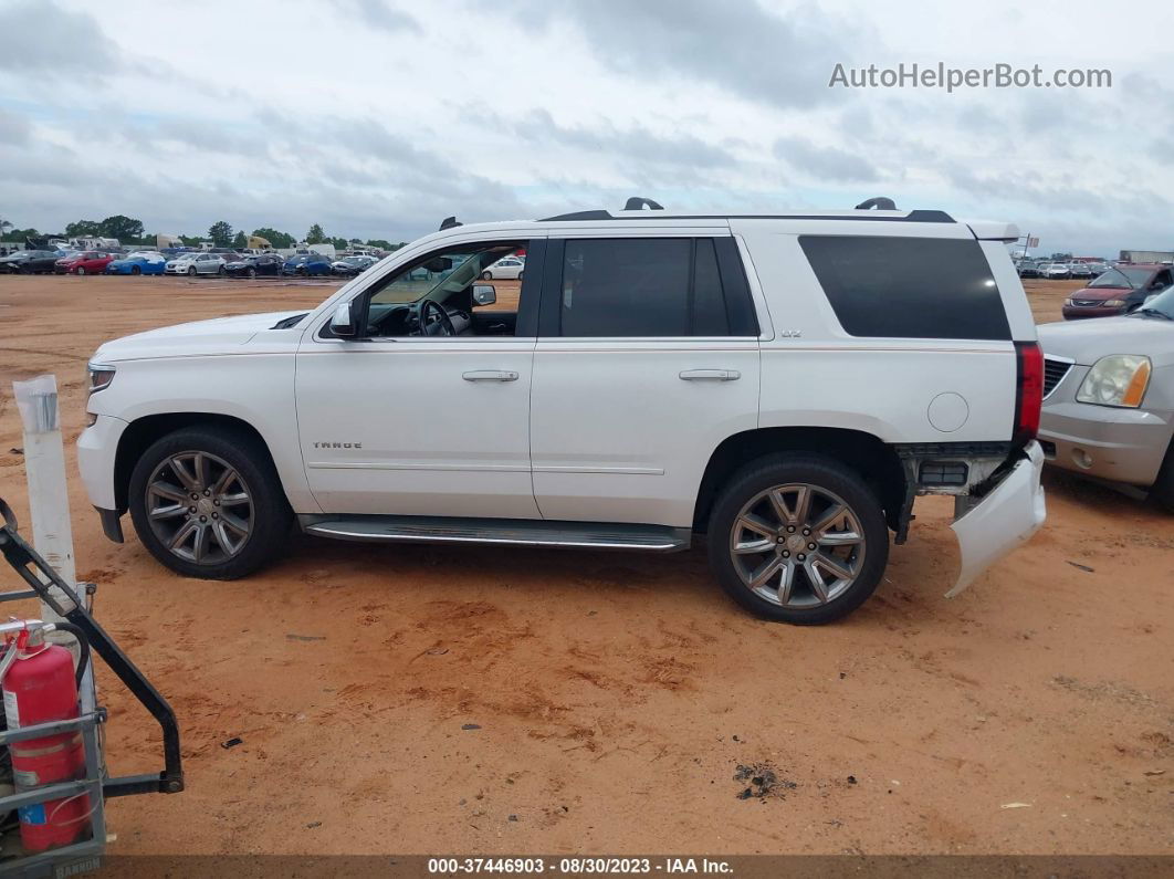 2015 Chevrolet Tahoe Ltz White vin: 1GNSKCKC5FR175738