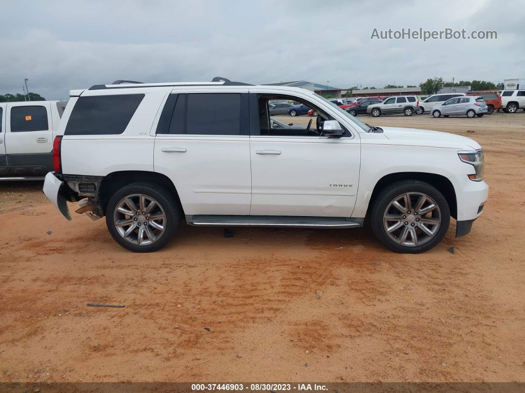 2015 Chevrolet Tahoe Ltz White vin: 1GNSKCKC5FR175738