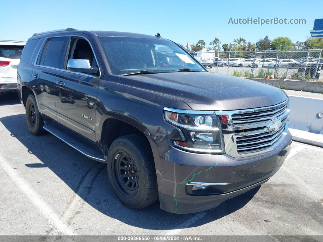 2015 Chevrolet Tahoe Ltz Gray vin: 1GNSKCKC5FR309728