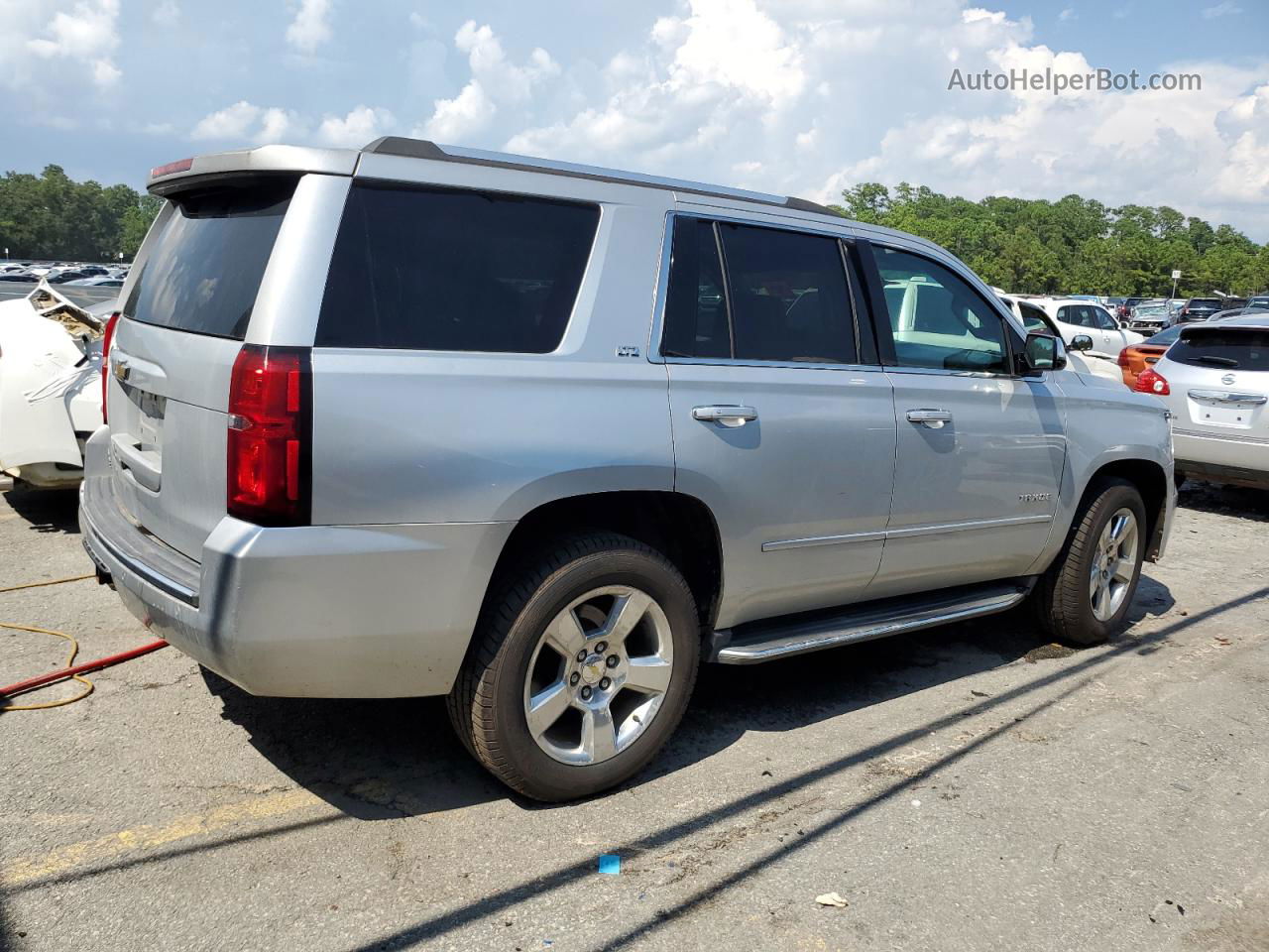 2015 Chevrolet Tahoe K1500 Ltz Silver vin: 1GNSKCKC5FR550088