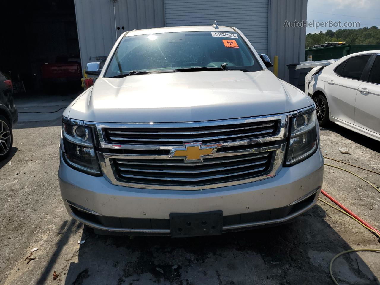 2015 Chevrolet Tahoe K1500 Ltz Silver vin: 1GNSKCKC5FR550088