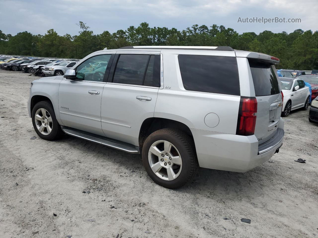 2015 Chevrolet Tahoe K1500 Ltz Silver vin: 1GNSKCKC5FR550088