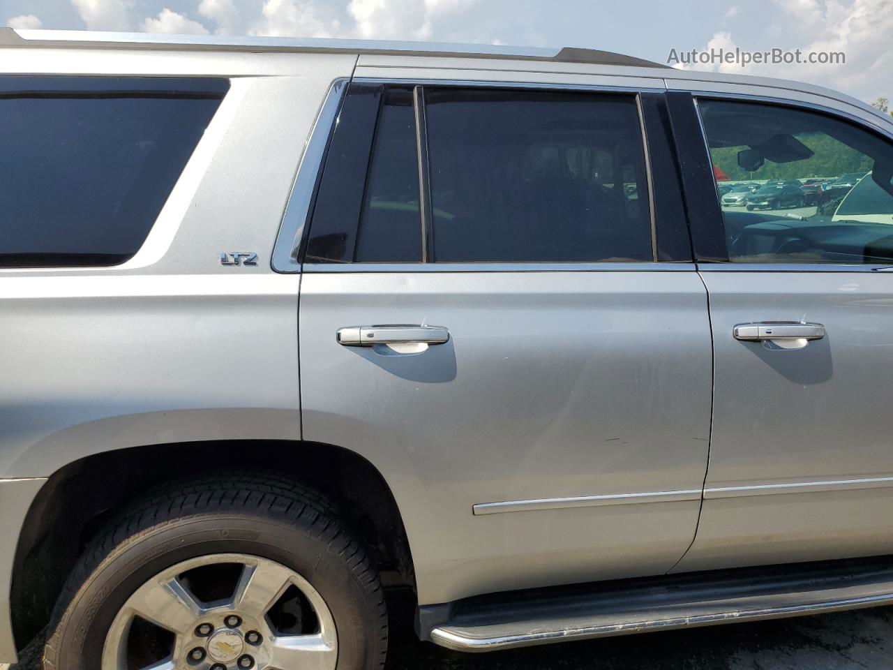 2015 Chevrolet Tahoe K1500 Ltz Silver vin: 1GNSKCKC5FR550088