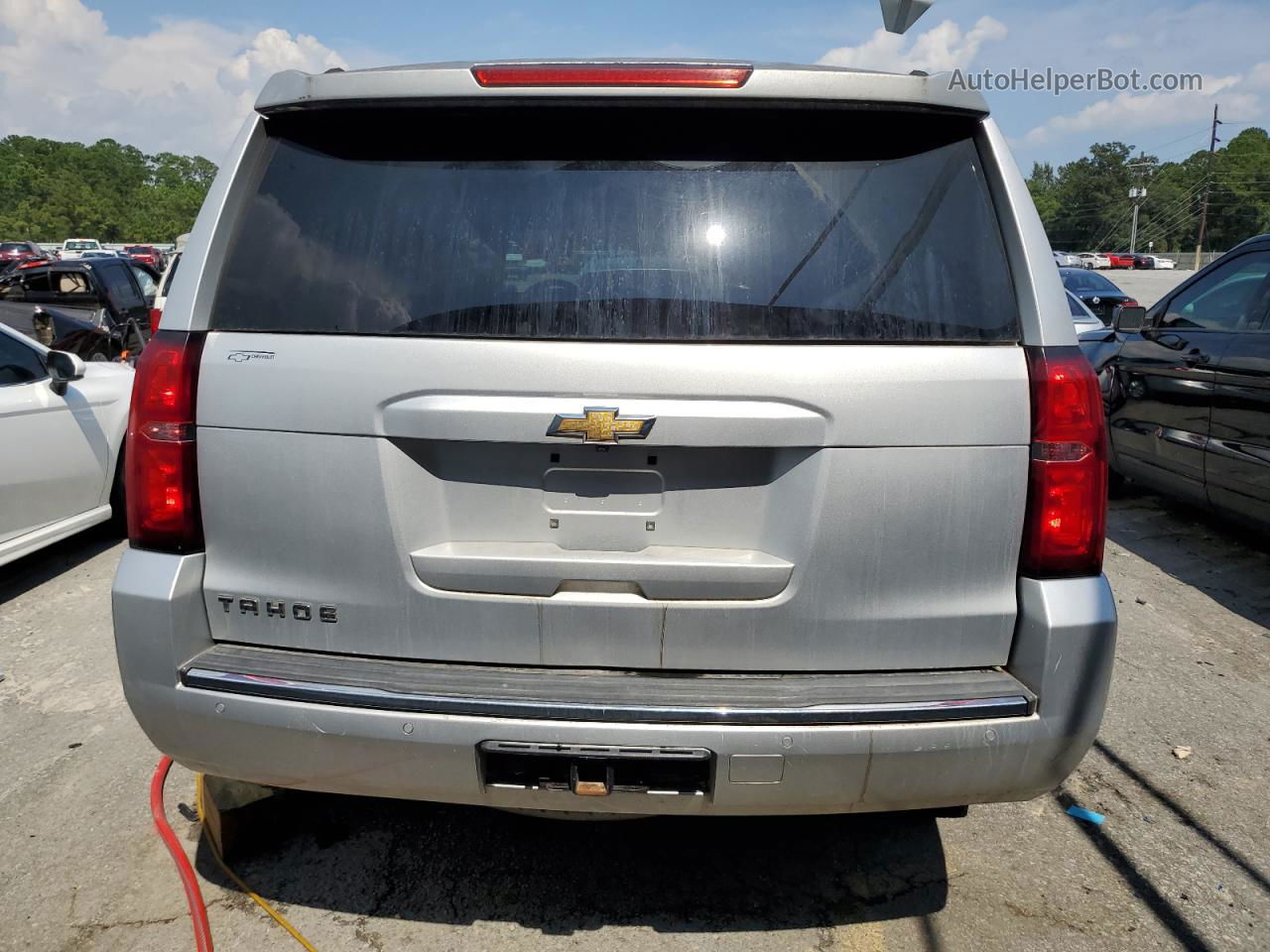 2015 Chevrolet Tahoe K1500 Ltz Silver vin: 1GNSKCKC5FR550088