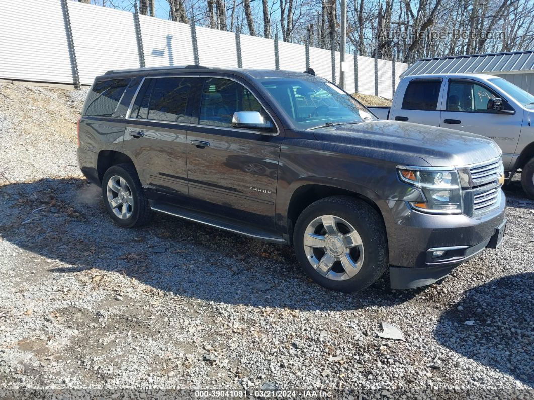 2015 Chevrolet Tahoe Ltz Gray vin: 1GNSKCKC5FR690142