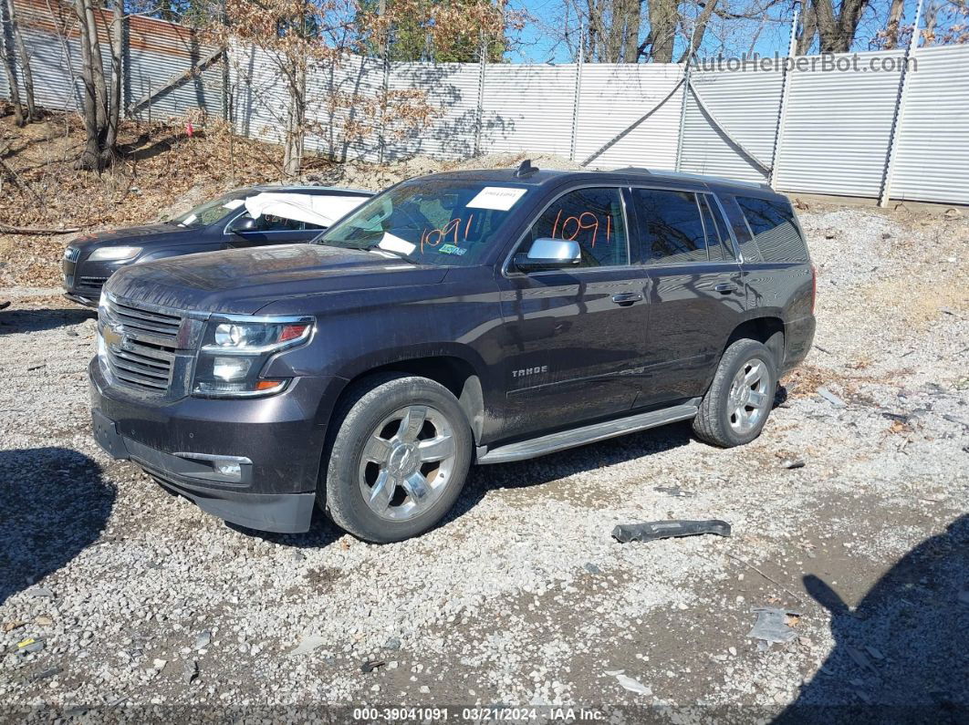 2015 Chevrolet Tahoe Ltz Gray vin: 1GNSKCKC5FR690142