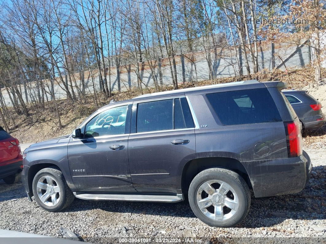 2015 Chevrolet Tahoe Ltz Gray vin: 1GNSKCKC5FR690142