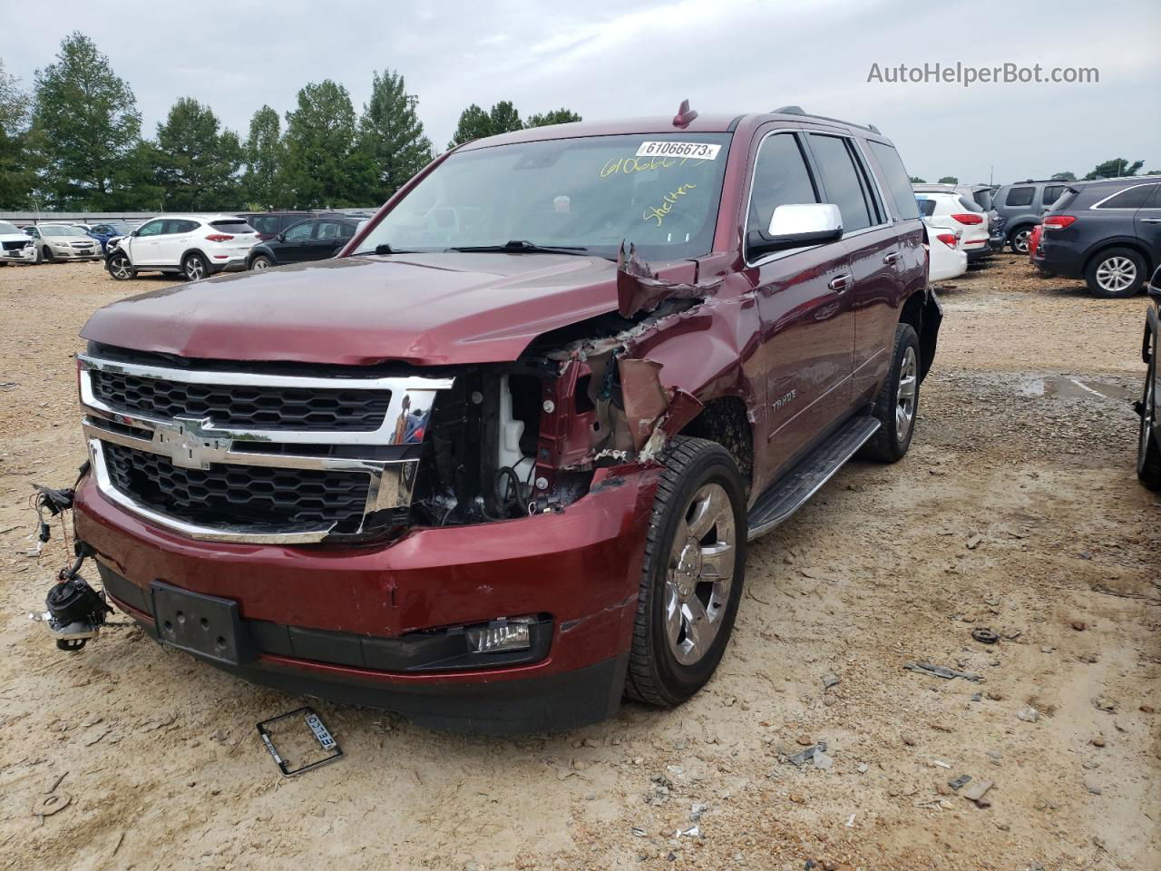 2016 Chevrolet Tahoe K1500 Ltz Red vin: 1GNSKCKC5GR183548