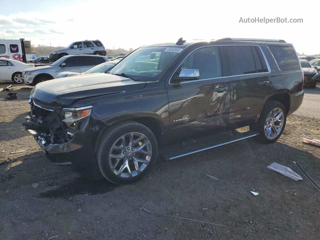 2016 Chevrolet Tahoe K1500 Ltz Black vin: 1GNSKCKC5GR272097