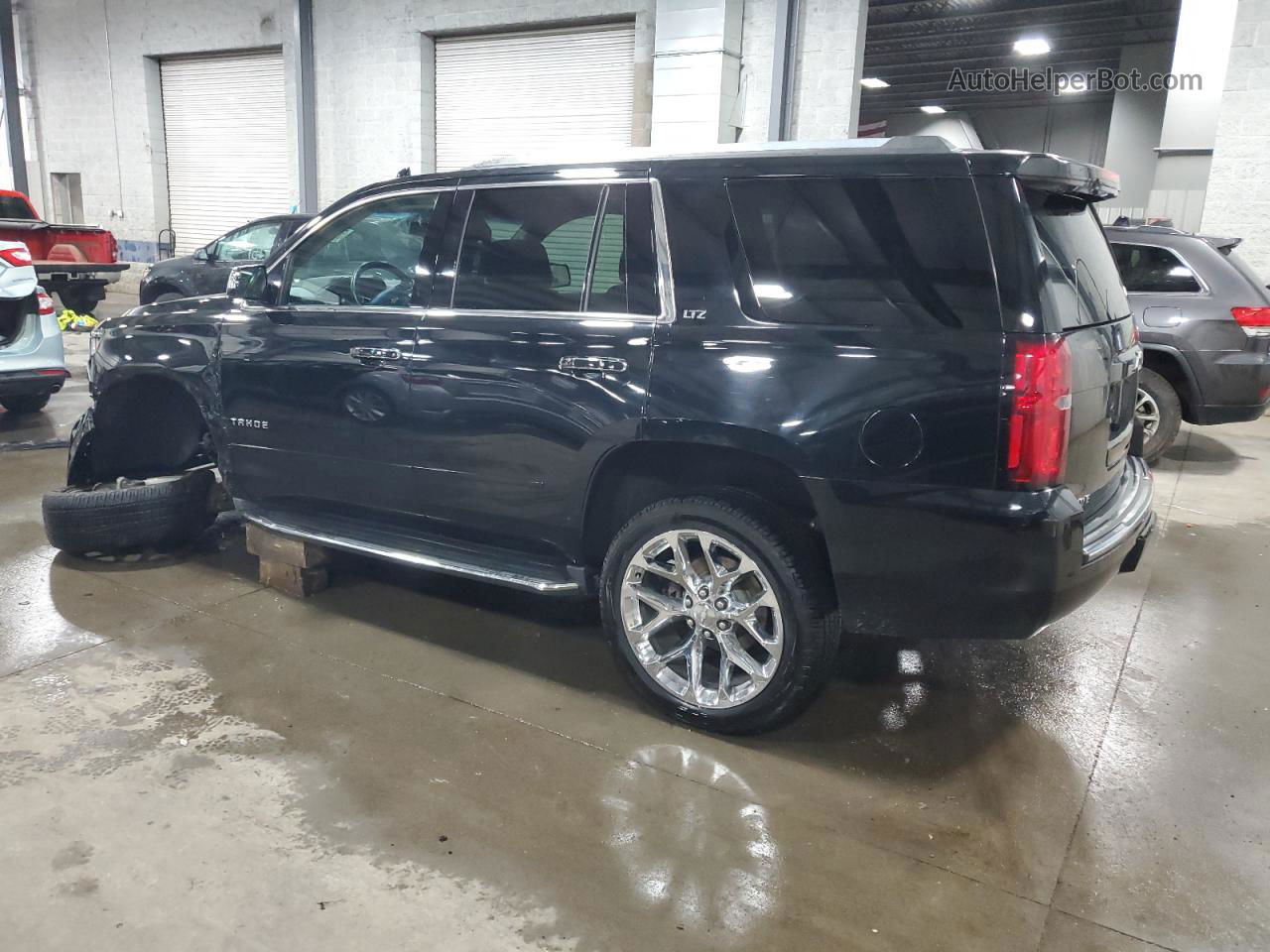 2016 Chevrolet Tahoe K1500 Ltz Black vin: 1GNSKCKC5GR383605