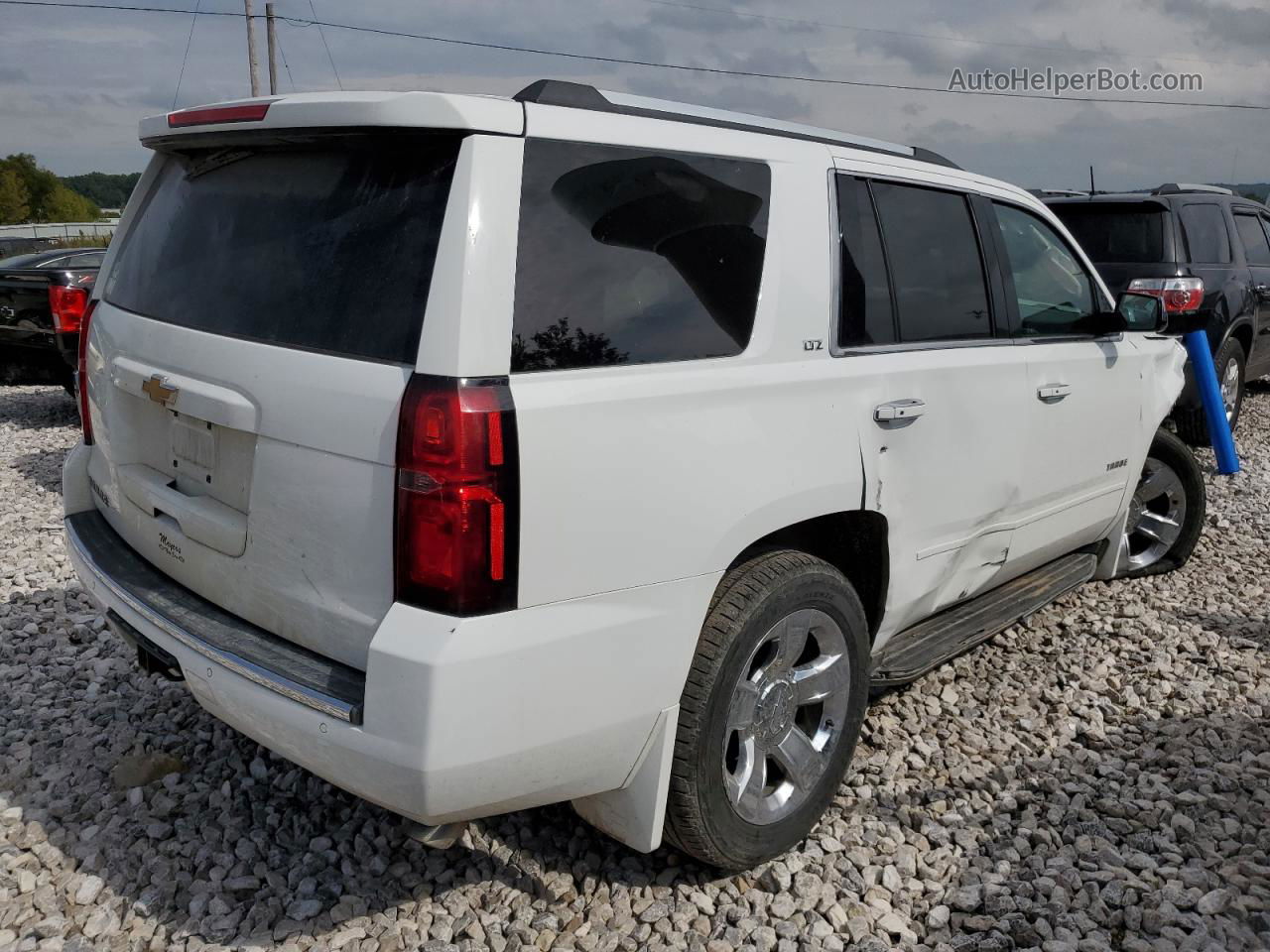 2016 Chevrolet Tahoe K1500 Ltz White vin: 1GNSKCKC5GR455323