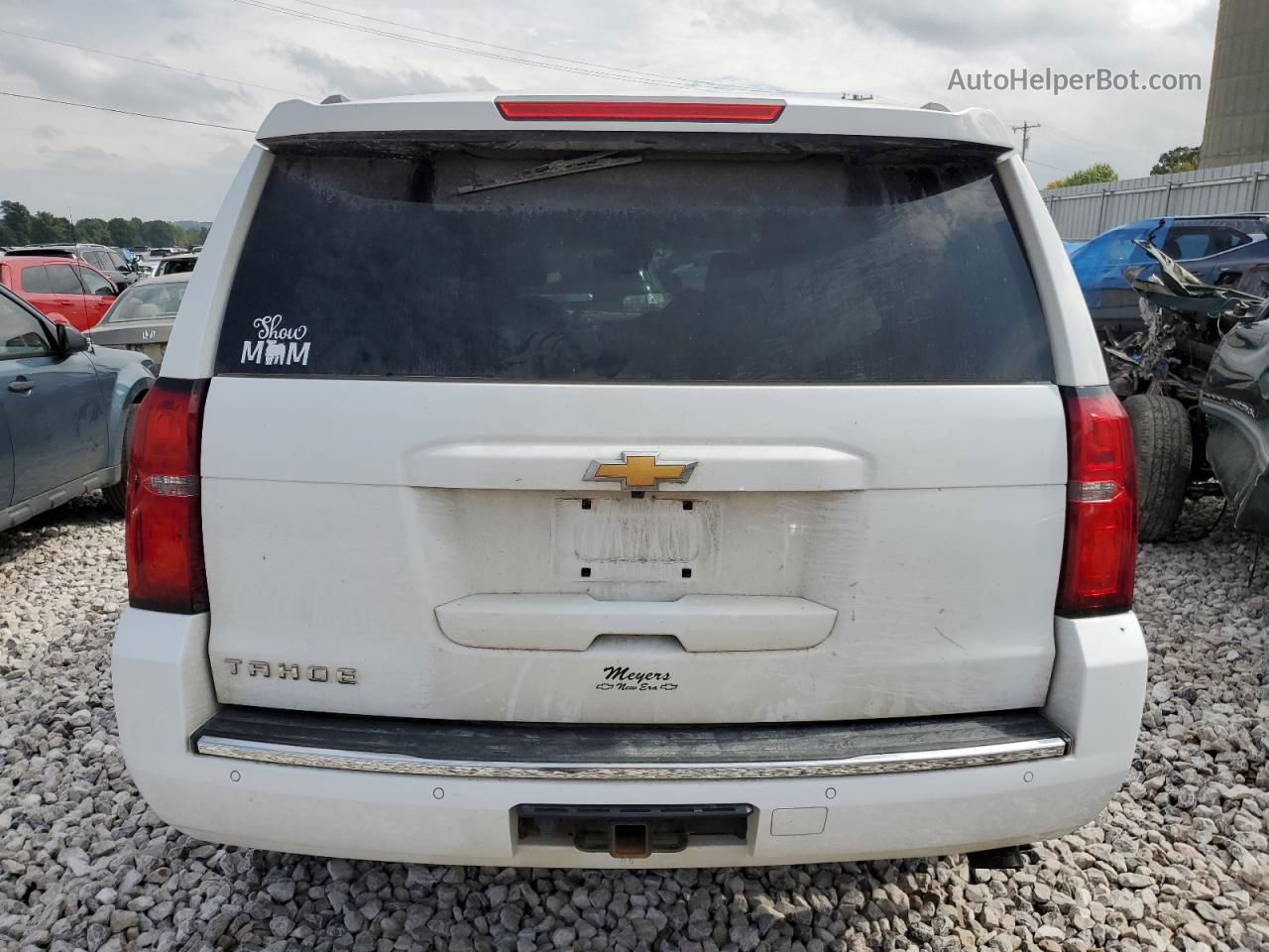 2016 Chevrolet Tahoe K1500 Ltz White vin: 1GNSKCKC5GR455323