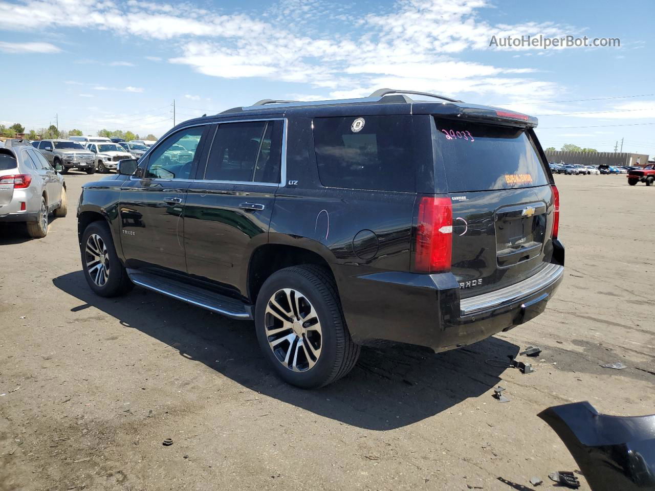 2015 Chevrolet Tahoe K1500 Ltz Black vin: 1GNSKCKC6FR576876