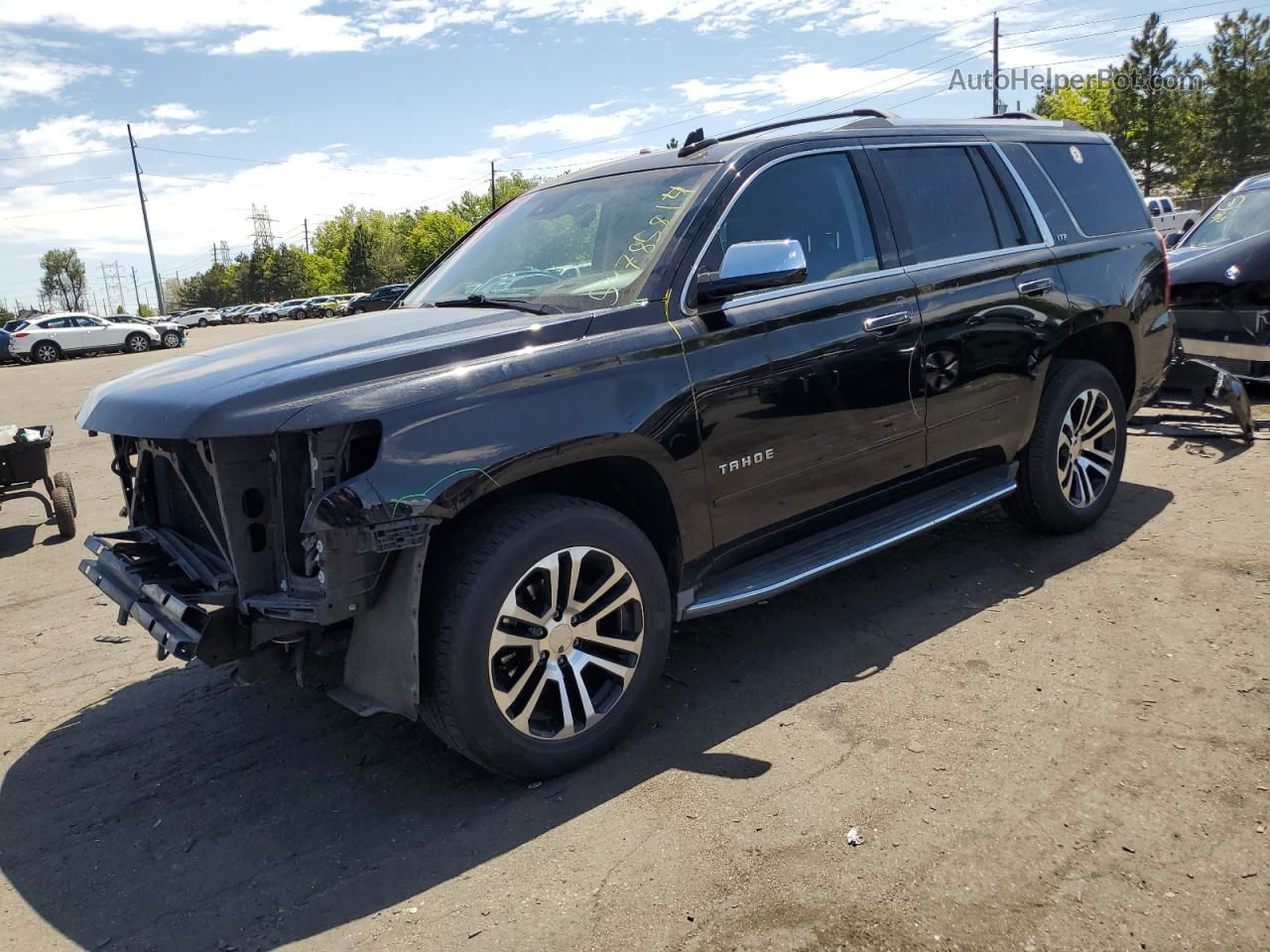 2015 Chevrolet Tahoe K1500 Ltz Black vin: 1GNSKCKC6FR576876