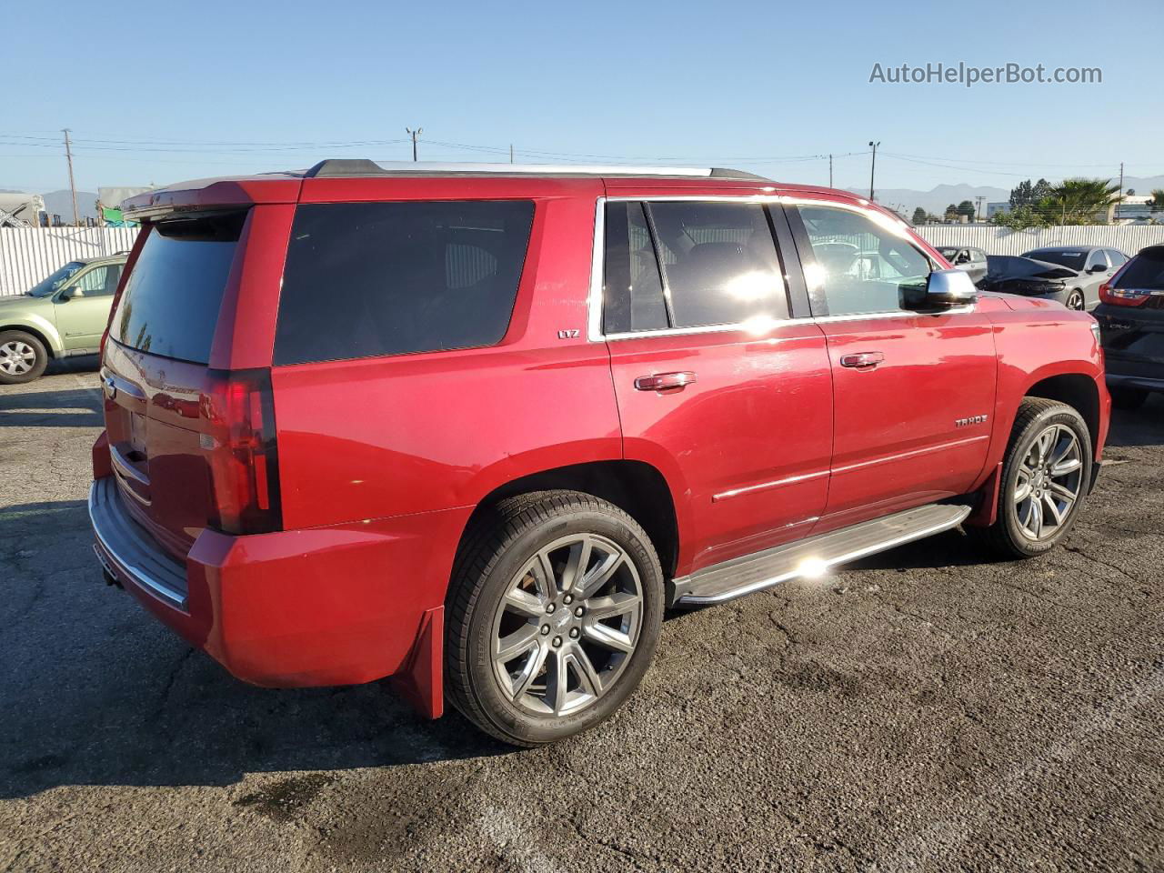 2015 Chevrolet Tahoe K1500 Ltz Red vin: 1GNSKCKC6FR609424