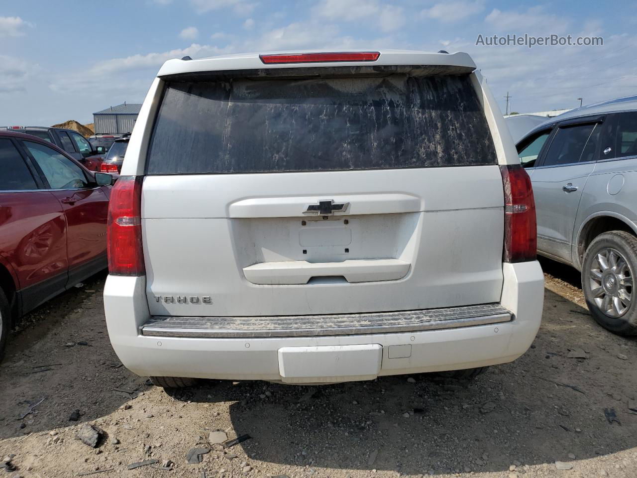 2016 Chevrolet Tahoe K1500 Ltz White vin: 1GNSKCKC6GR403876