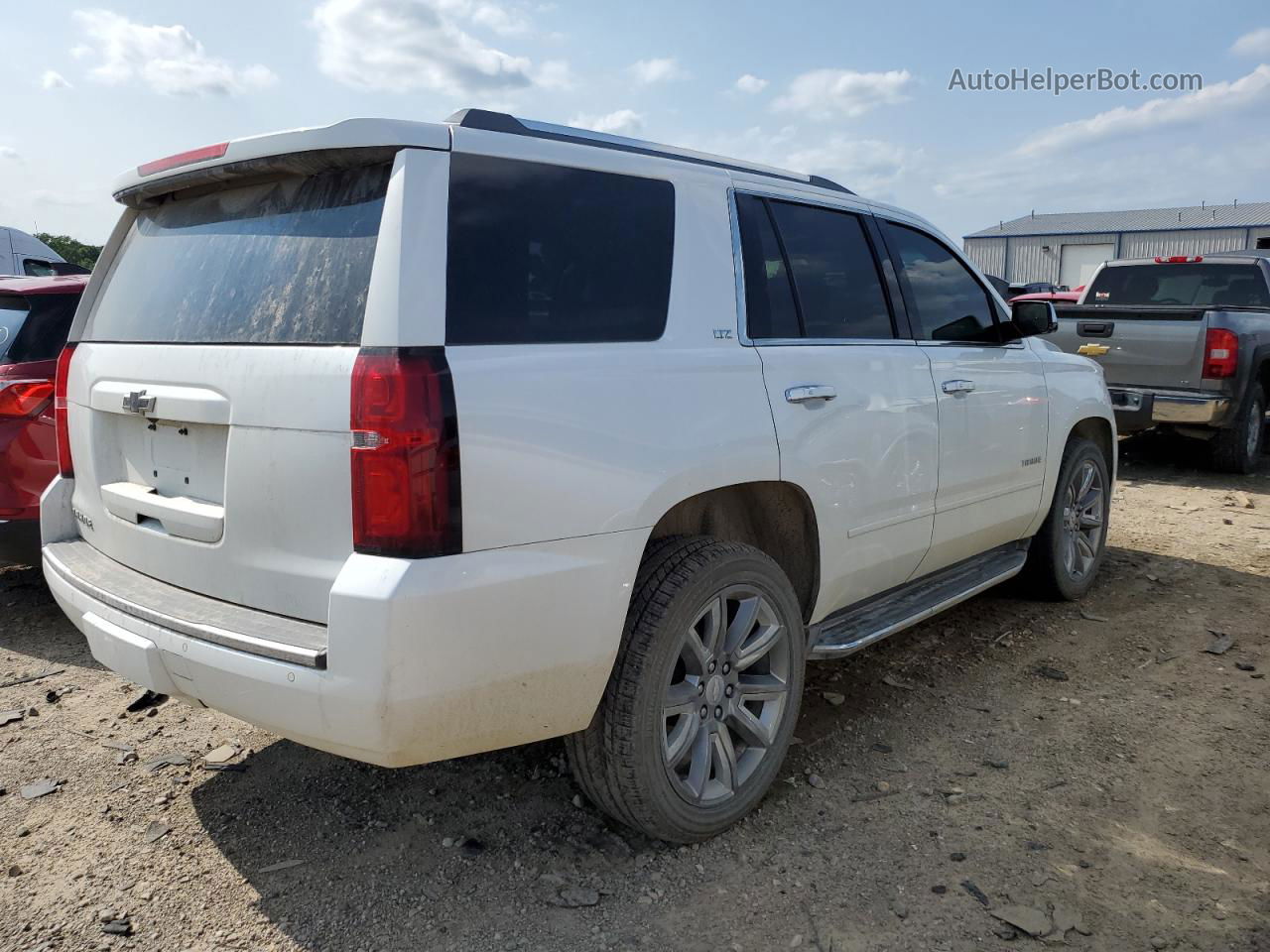 2016 Chevrolet Tahoe K1500 Ltz White vin: 1GNSKCKC6GR403876