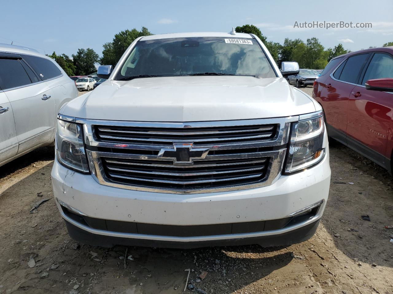 2016 Chevrolet Tahoe K1500 Ltz White vin: 1GNSKCKC6GR403876