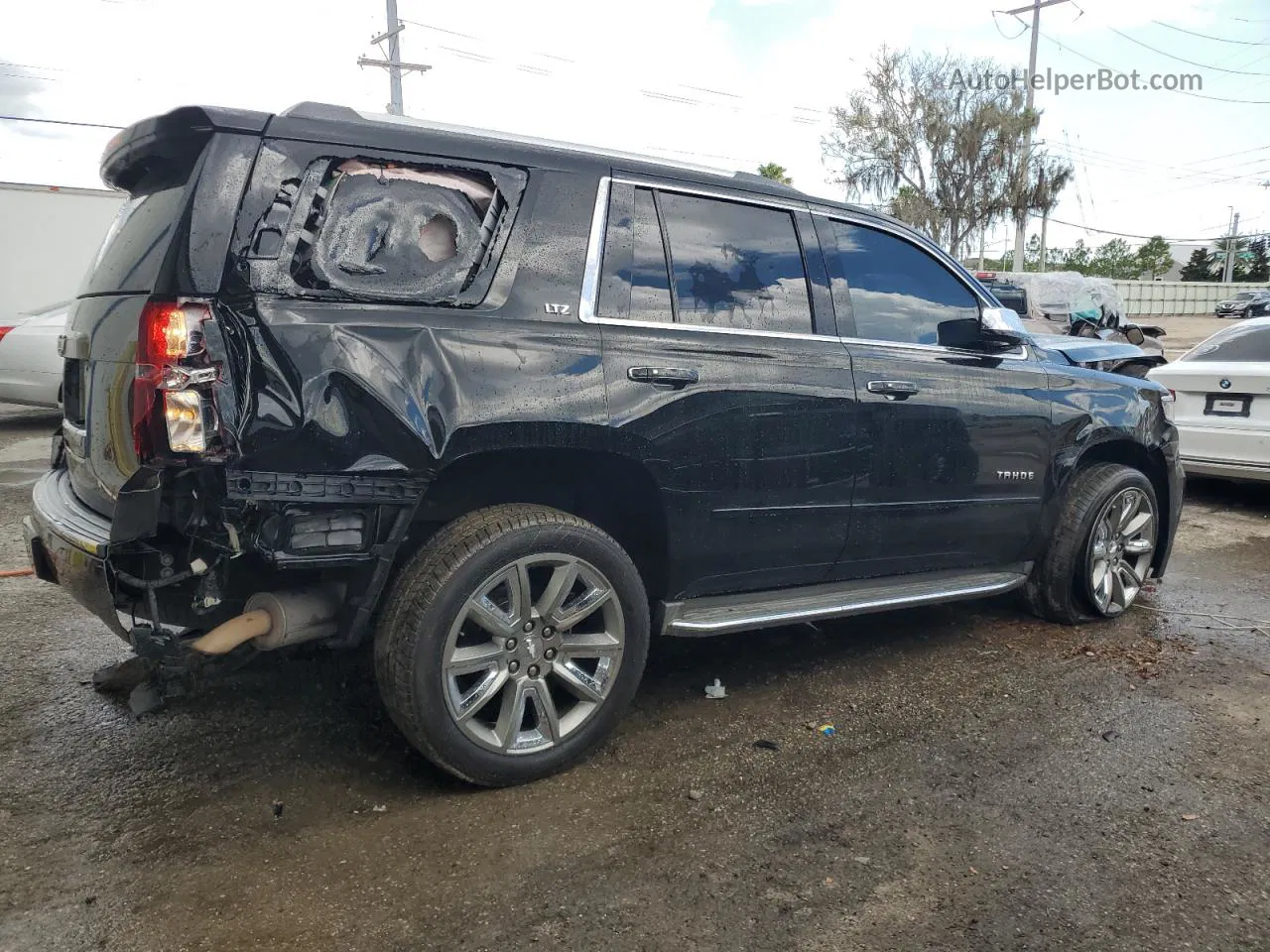 2015 Chevrolet Tahoe K1500 Ltz Black vin: 1GNSKCKC7FR197367