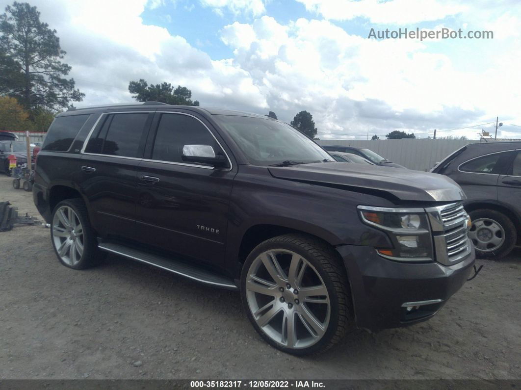 2015 Chevrolet Tahoe Ltz Brown vin: 1GNSKCKC7FR654145