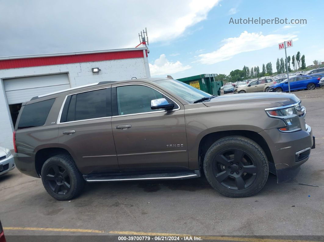 2015 Chevrolet Tahoe Ltz Brown vin: 1GNSKCKC7FR685752