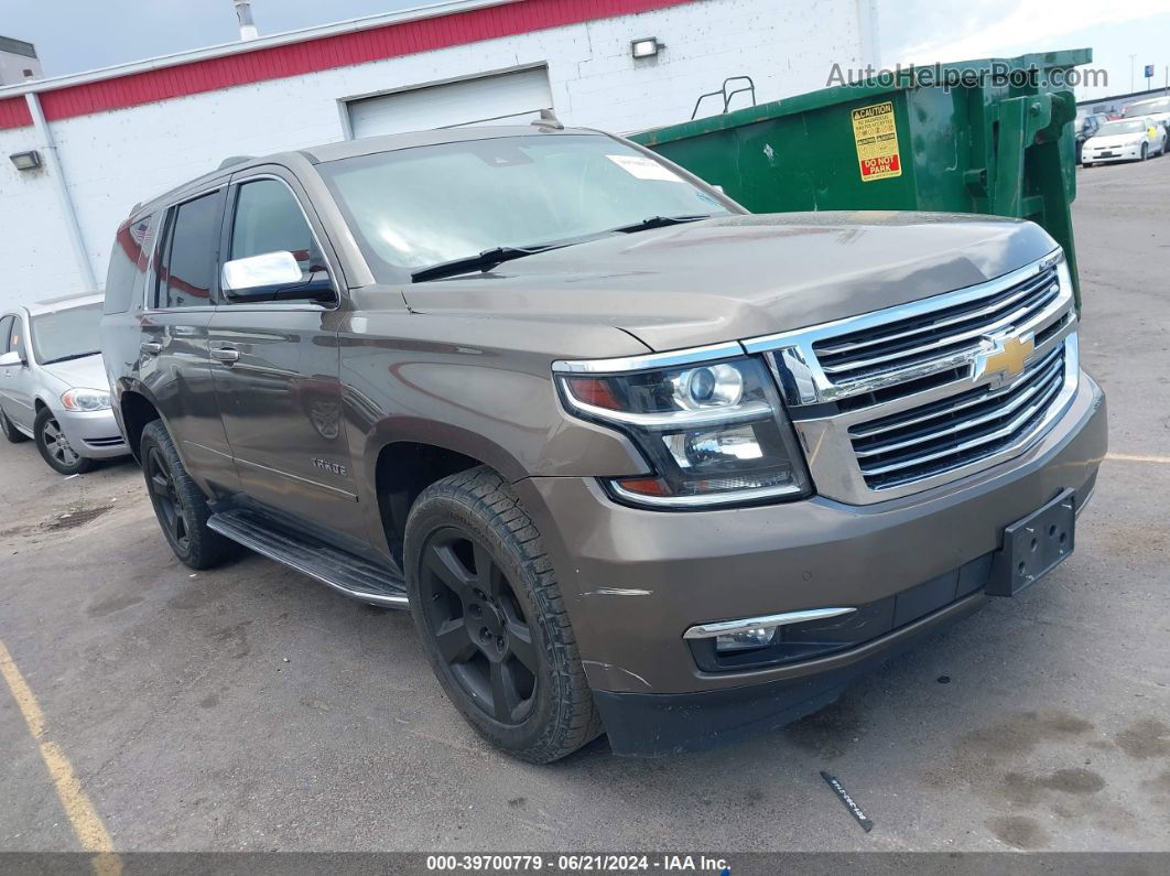 2015 Chevrolet Tahoe Ltz Brown vin: 1GNSKCKC7FR685752