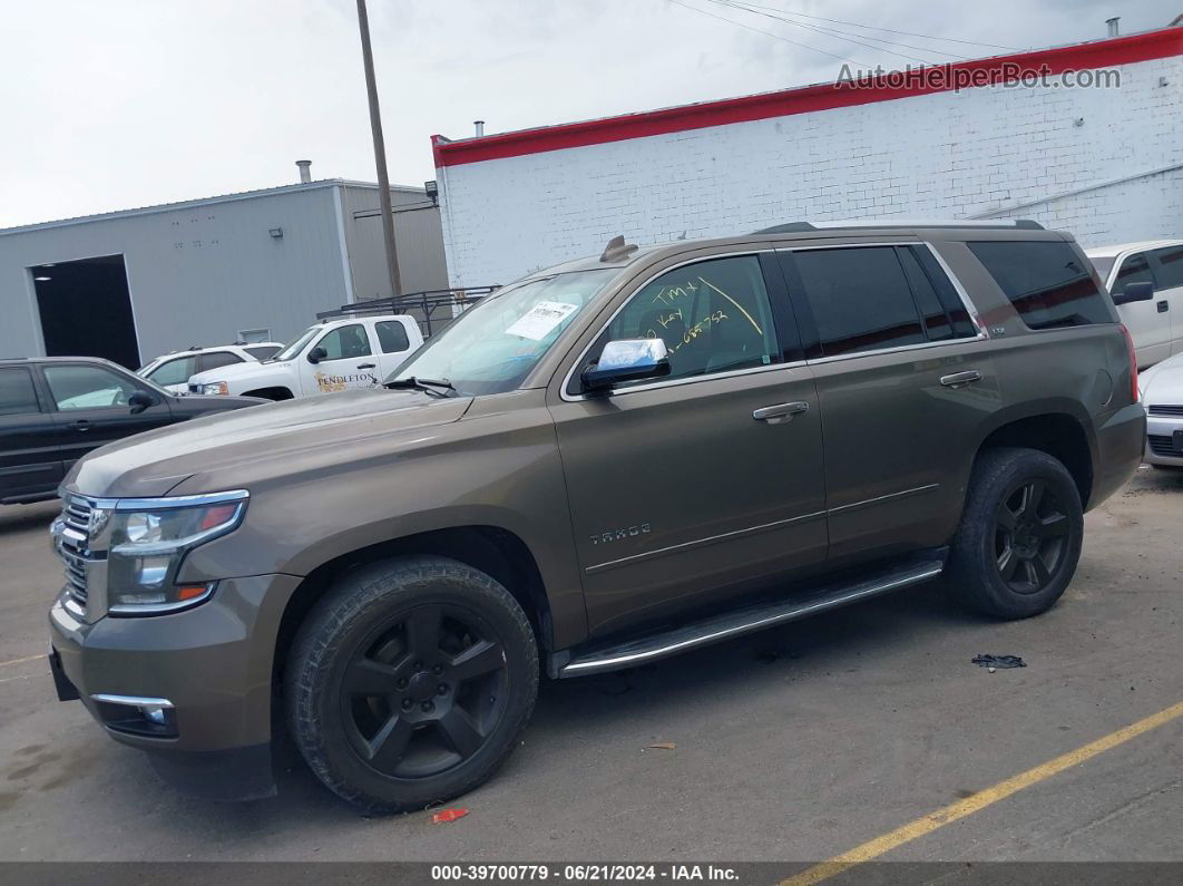 2015 Chevrolet Tahoe Ltz Brown vin: 1GNSKCKC7FR685752