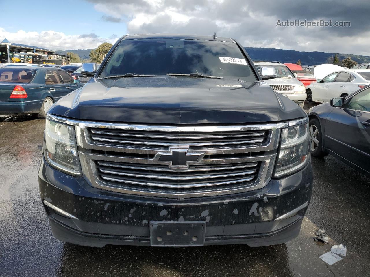 2015 Chevrolet Tahoe K1500 Ltz Black vin: 1GNSKCKC8FR249492