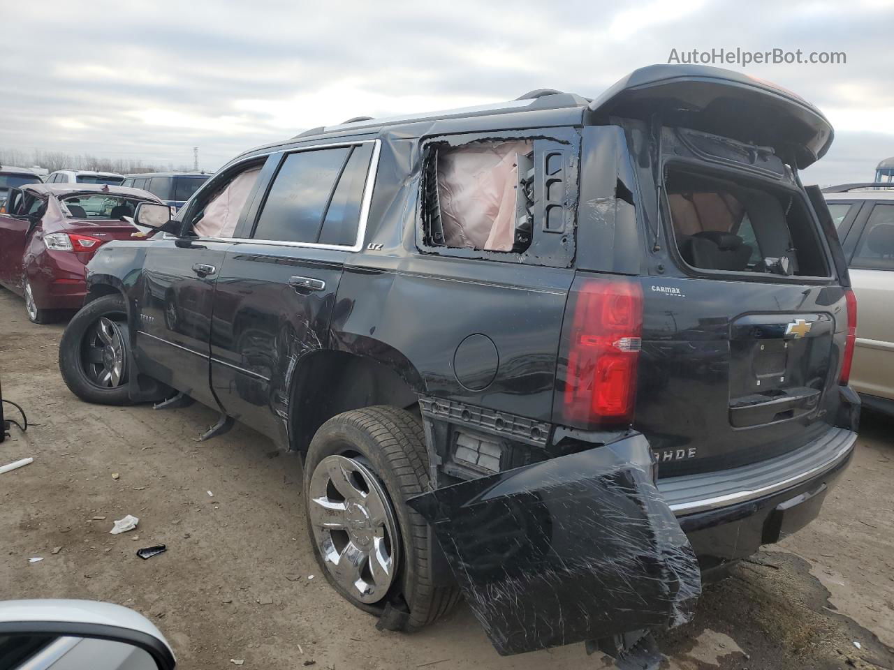 2015 Chevrolet Tahoe K1500 Ltz Black vin: 1GNSKCKC8FR578984