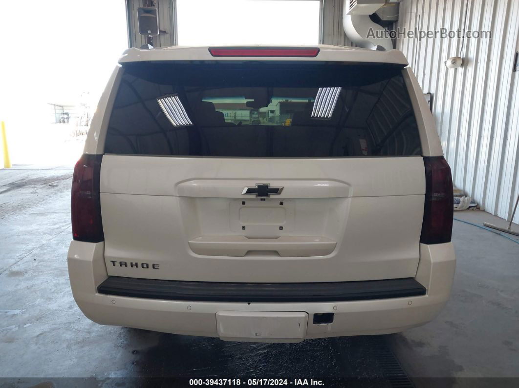 2015 Chevrolet Tahoe Ltz White vin: 1GNSKCKC9FR146470