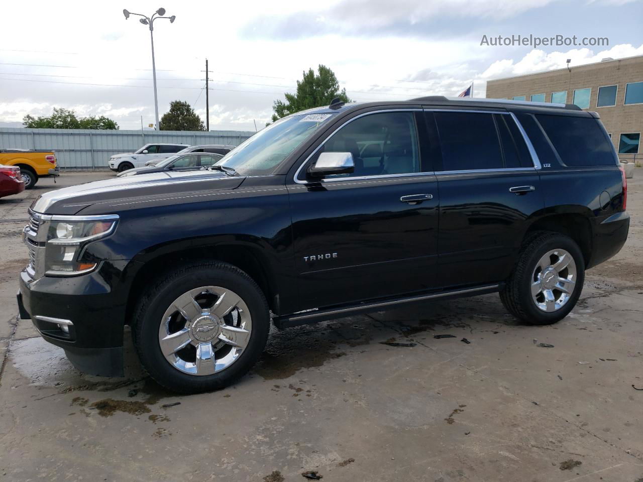 2015 Chevrolet Tahoe K1500 Ltz Black vin: 1GNSKCKC9FR251297