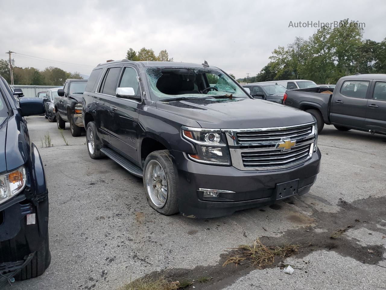 2015 Chevrolet Tahoe K1500 Ltz Black vin: 1GNSKCKC9FR578346