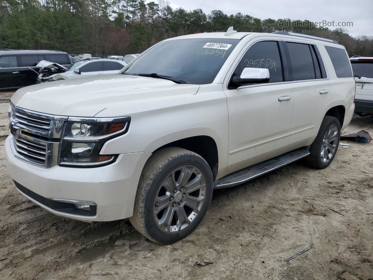 2015 Chevrolet Tahoe K1500 Ltz Cream vin: 1GNSKCKC9FR616254