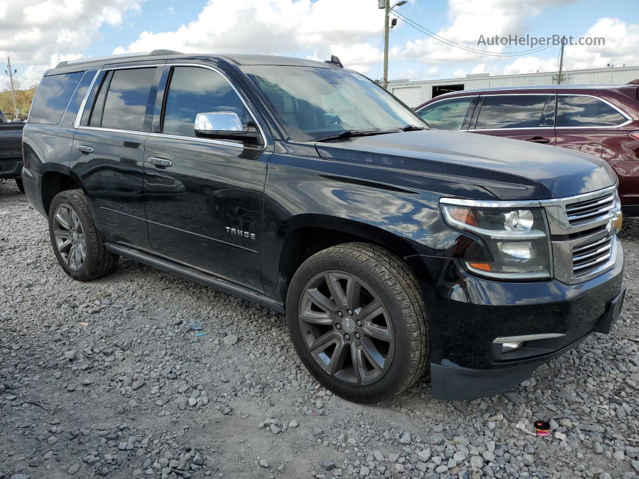 2015 Chevrolet Tahoe K1500 Ltz Black vin: 1GNSKCKC9FR670444