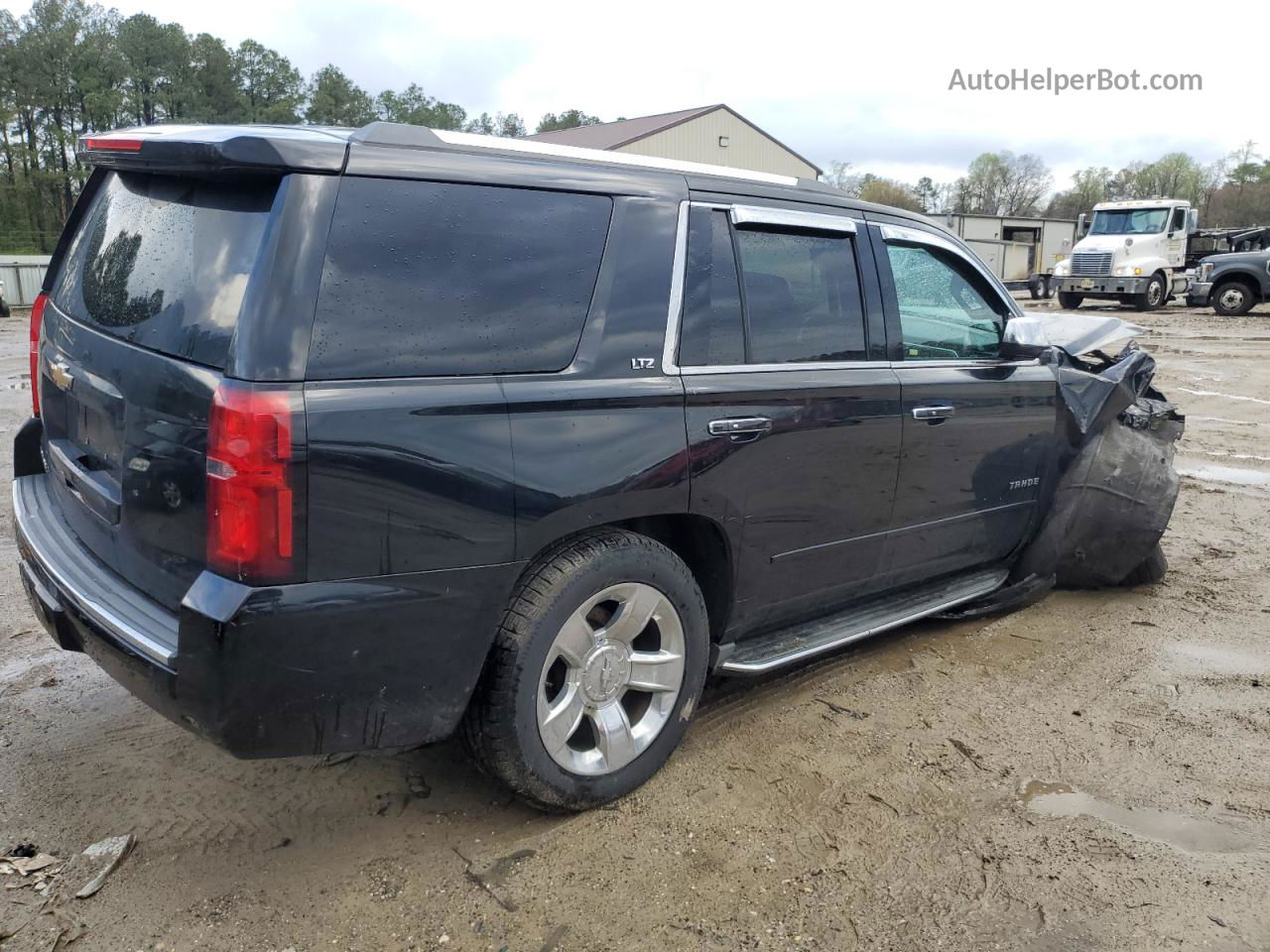 2015 Chevrolet Tahoe K1500 Ltz Black vin: 1GNSKCKC9FR710389