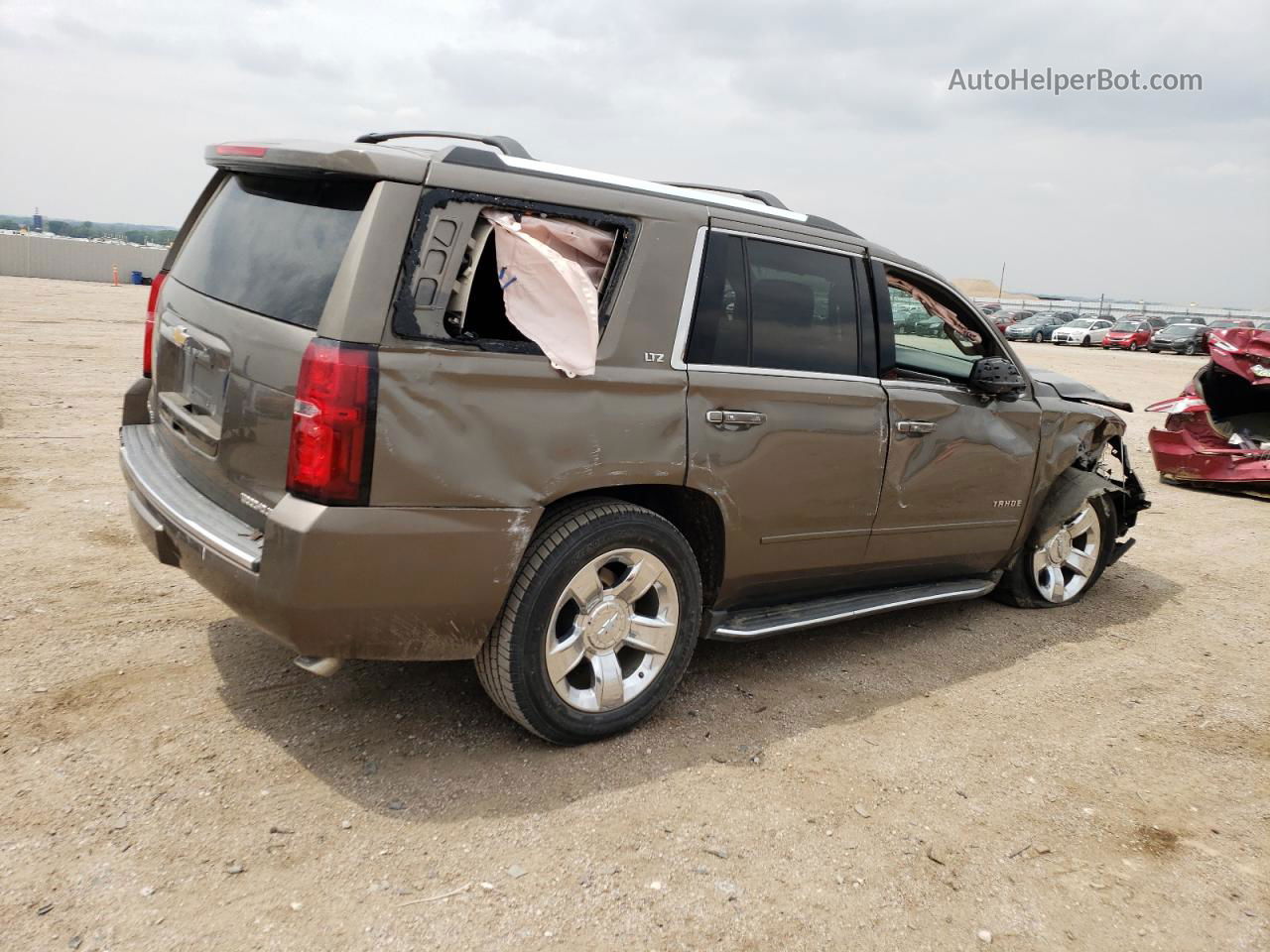 2016 Chevrolet Tahoe K1500 Ltz Brown vin: 1GNSKCKC9GR117827