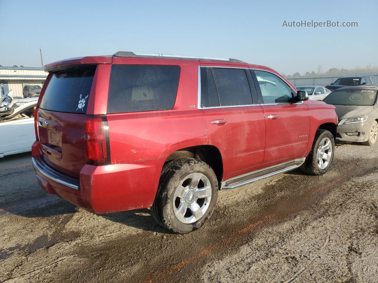 2015 Chevrolet Tahoe K1500 Ltz Red vin: 1GNSKCKCXFR157817