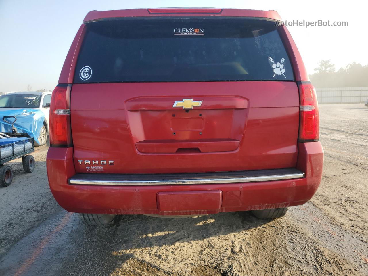 2015 Chevrolet Tahoe K1500 Ltz Red vin: 1GNSKCKCXFR157817