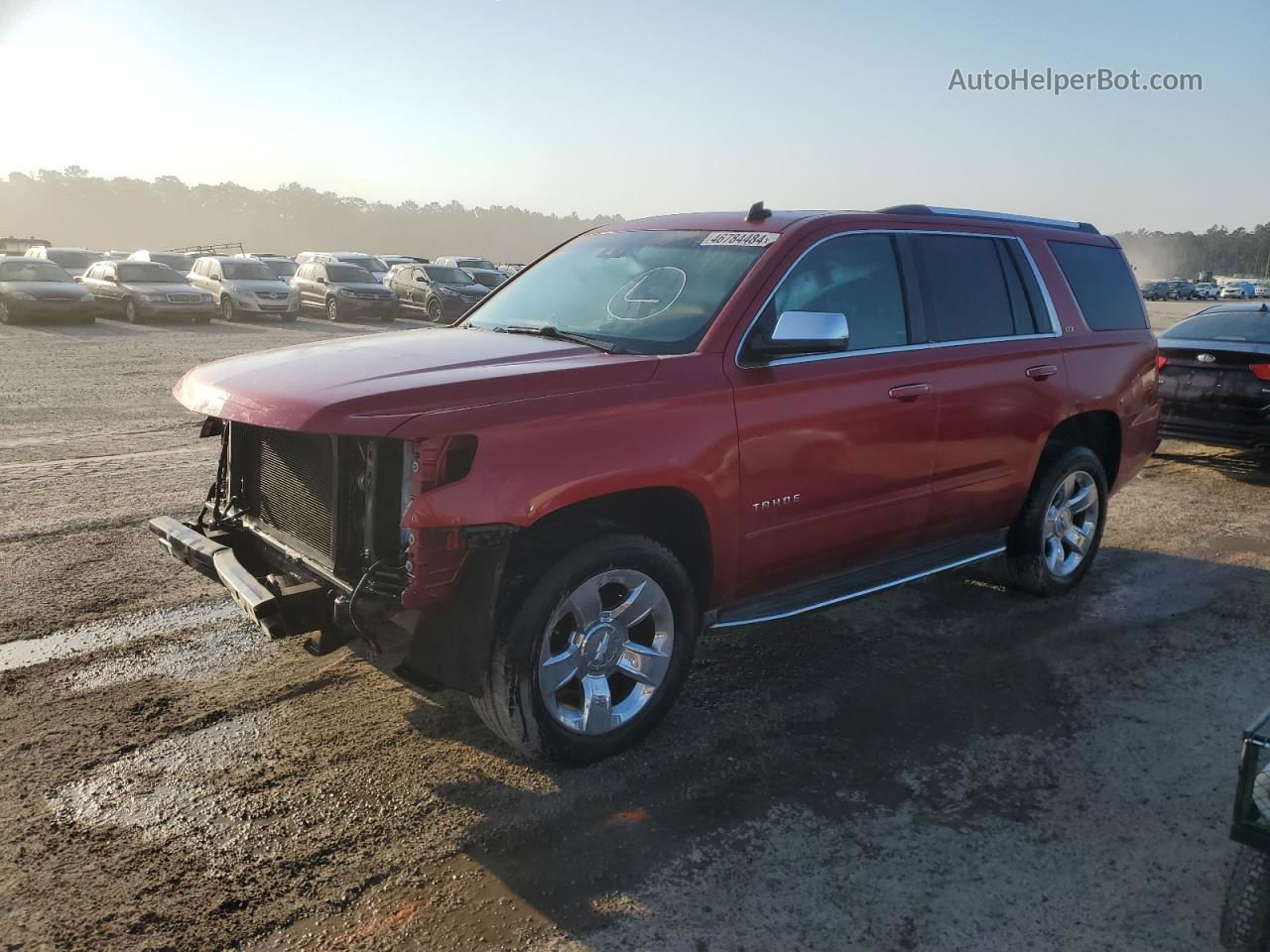 2015 Chevrolet Tahoe K1500 Ltz Red vin: 1GNSKCKCXFR157817