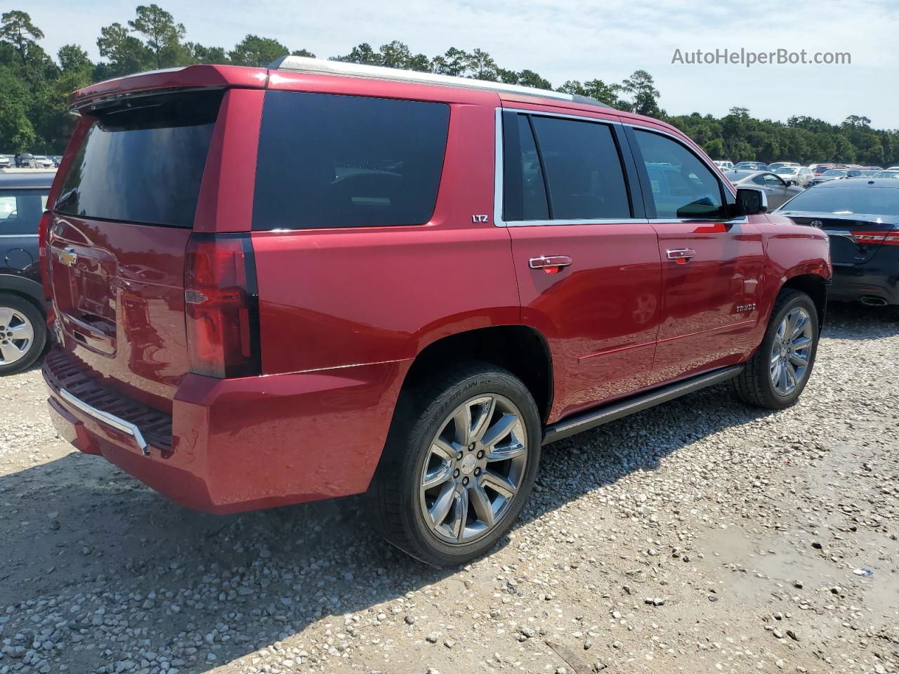 2015 Chevrolet Tahoe K1500 Ltz Red vin: 1GNSKCKCXFR221743