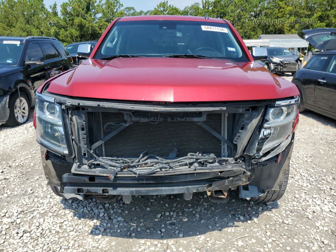 2015 Chevrolet Tahoe K1500 Ltz Red vin: 1GNSKCKCXFR221743