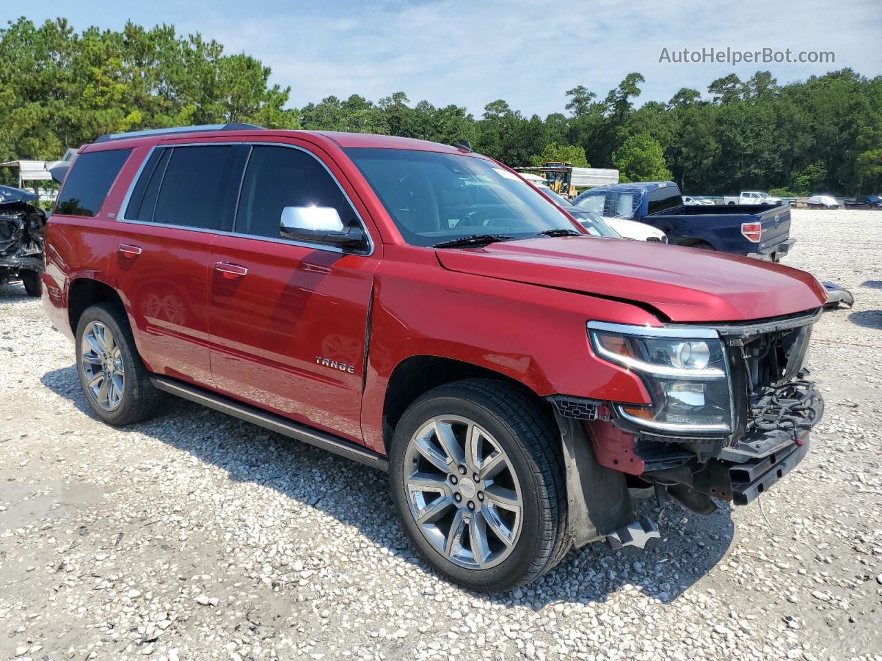 2015 Chevrolet Tahoe K1500 Ltz Red vin: 1GNSKCKCXFR221743