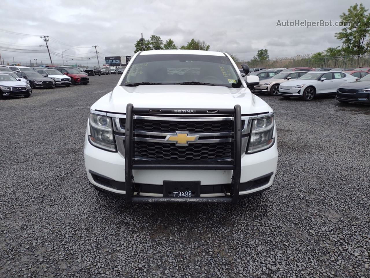 2016 Chevrolet Tahoe Police White vin: 1GNSKDEC5GR407287