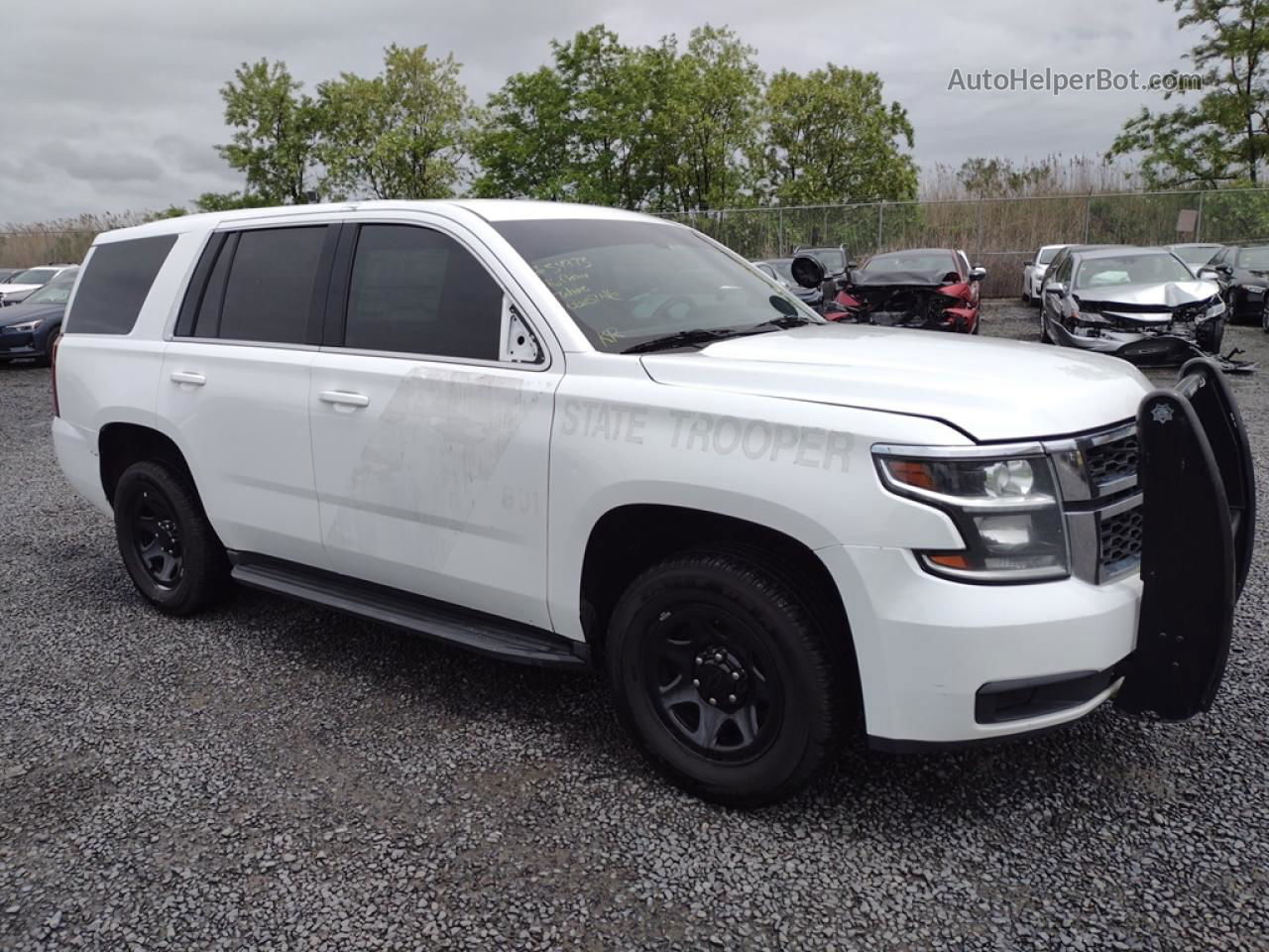 2016 Chevrolet Tahoe Police White vin: 1GNSKDEC5GR407287