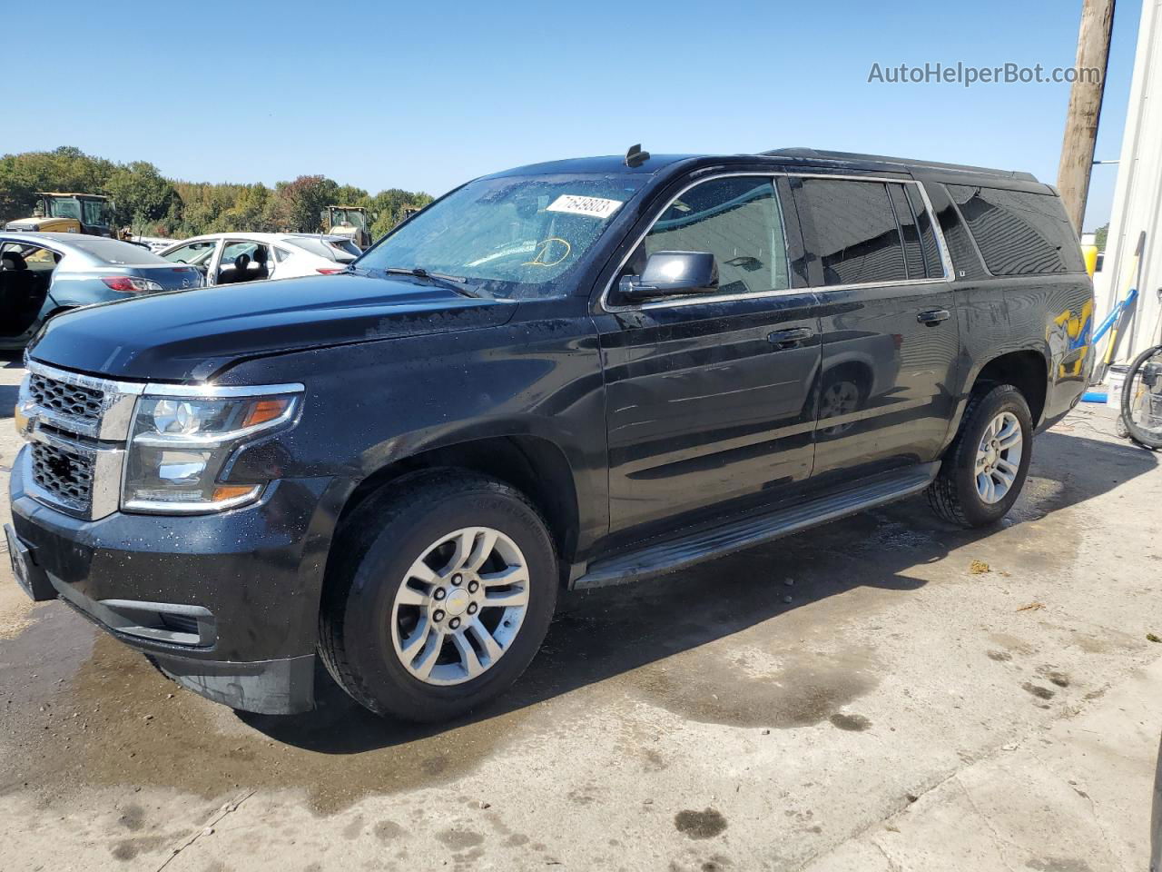 2015 Chevrolet Suburban K1500 Lt Black vin: 1GNSKJKC1FR200137